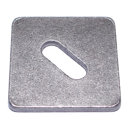 MIDWEST FASTENER Square Washer, Fits Bolt Size 1/2 in Steel, Plain Finish, 16 PK 50259